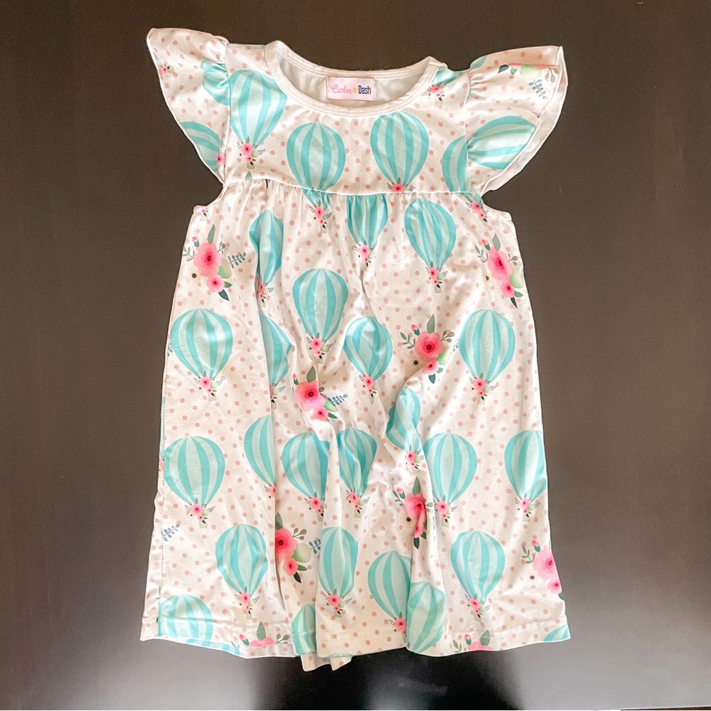 Boutique hot air balloon flutter swing dress - size 5